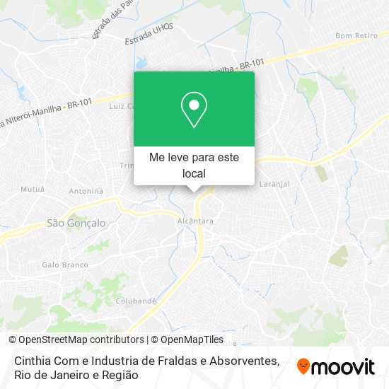 Cinthia Com e Industria de Fraldas e Absorventes mapa