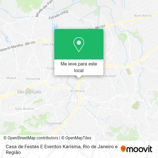 Casa de Festas E Eventos Karisma mapa