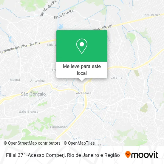Filial 371-Acesso Comperj mapa