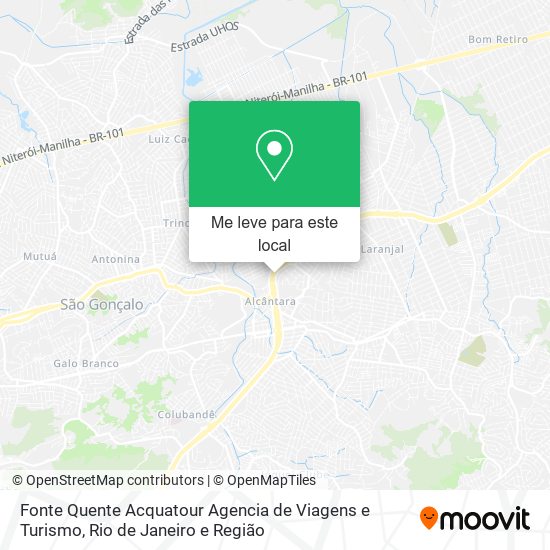 Fonte Quente Acquatour Agencia de Viagens e Turismo mapa