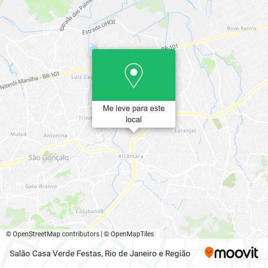 Salão Casa Verde Festas mapa