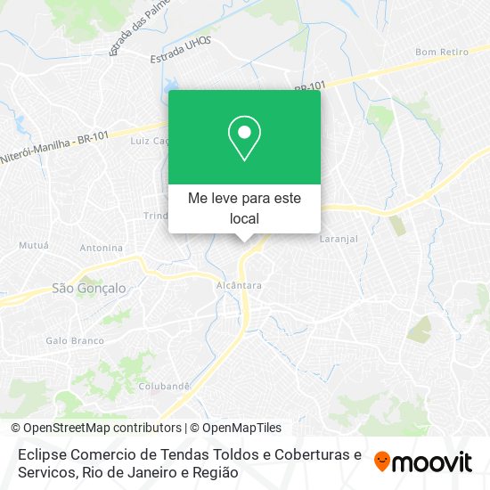 Eclipse Comercio de Tendas Toldos e Coberturas e Servicos mapa