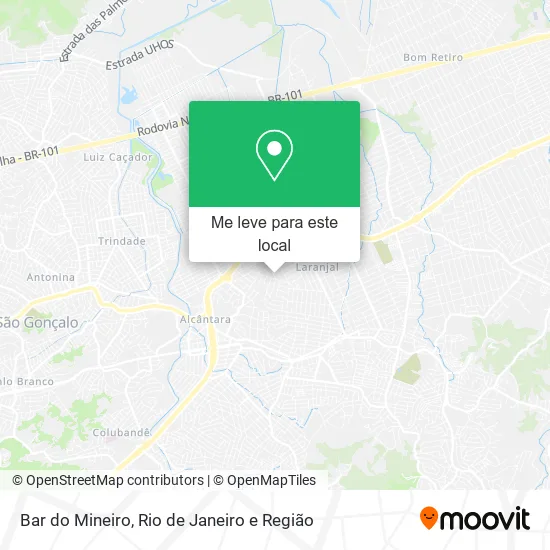 Bar do Mineiro mapa
