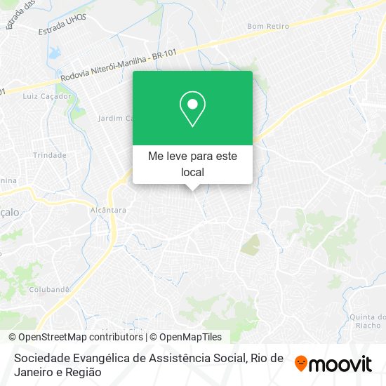 Sociedade Evangélica de Assistência Social mapa