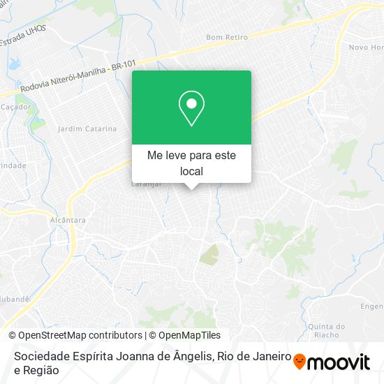 Sociedade Espírita Joanna de Ângelis mapa