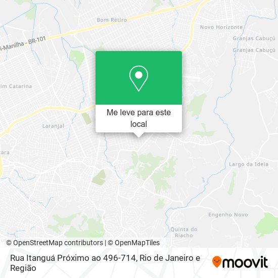 Rua Itanguá Próximo ao 496-714 mapa