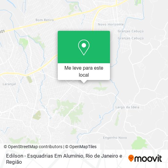 Edilson - Esquadrias Em Alumínio mapa