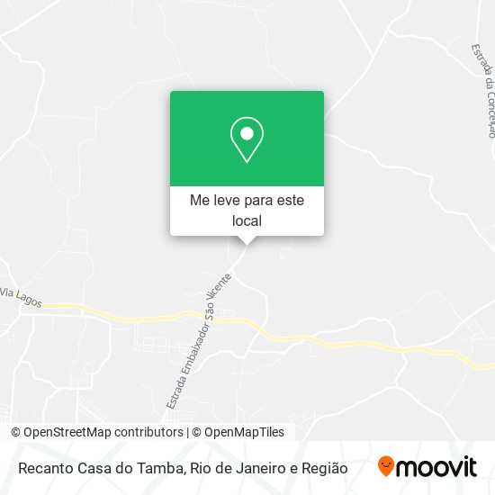 Recanto Casa do Tamba mapa