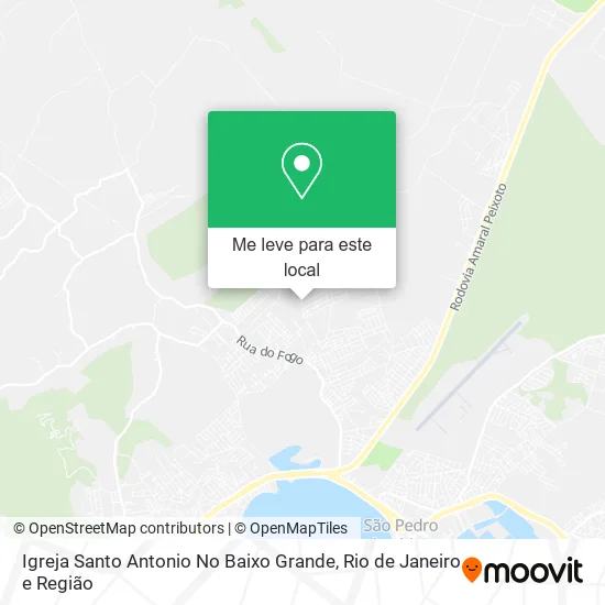 Igreja Santo Antonio No Baixo Grande mapa