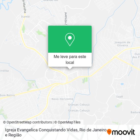 Igreja Evangelica Conquistando Vidas mapa