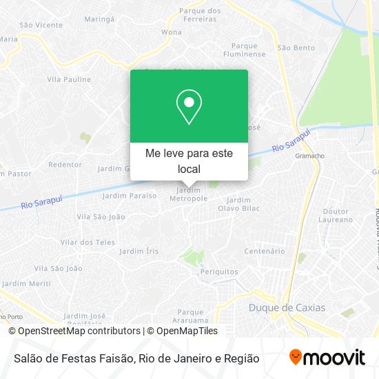 Salão de Festas Faisão mapa