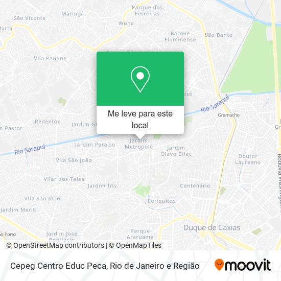 Cepeg Centro Educ Peca mapa