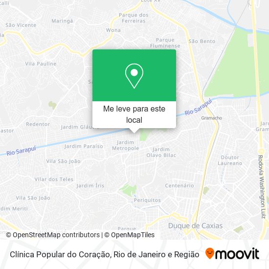 Clínica Popular do Coração mapa