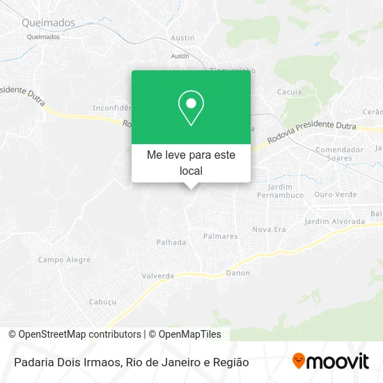 Padaria Dois Irmaos mapa
