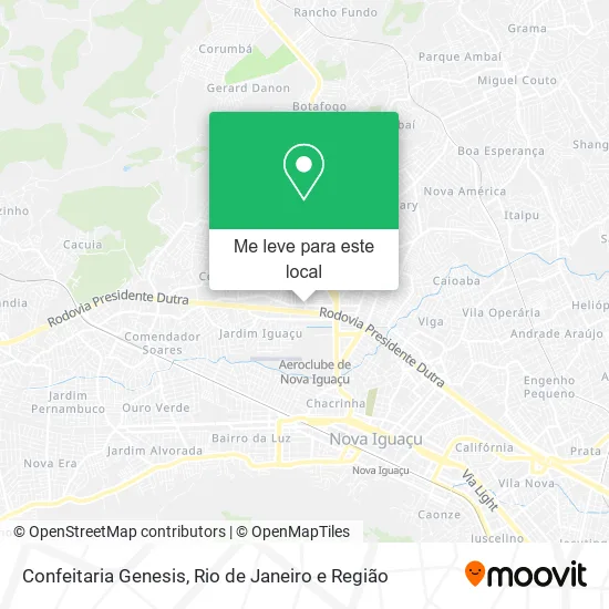 Confeitaria Genesis mapa