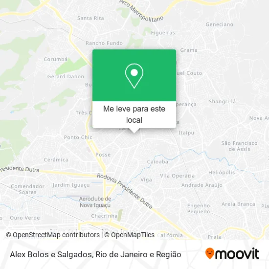 Alex Bolos e Salgados mapa