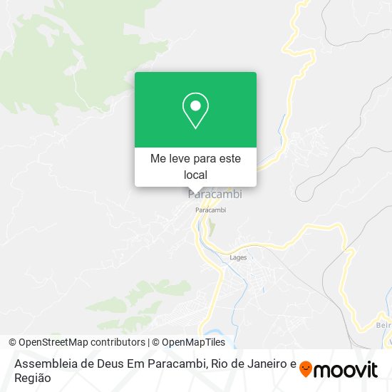 Assembleia de Deus Em Paracambi mapa