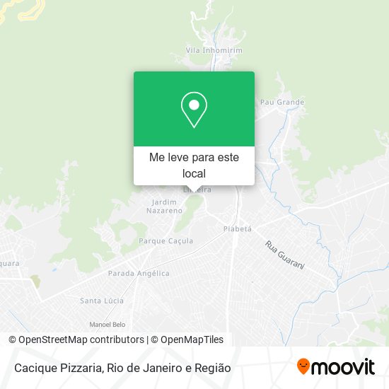 Cacique Pizzaria mapa