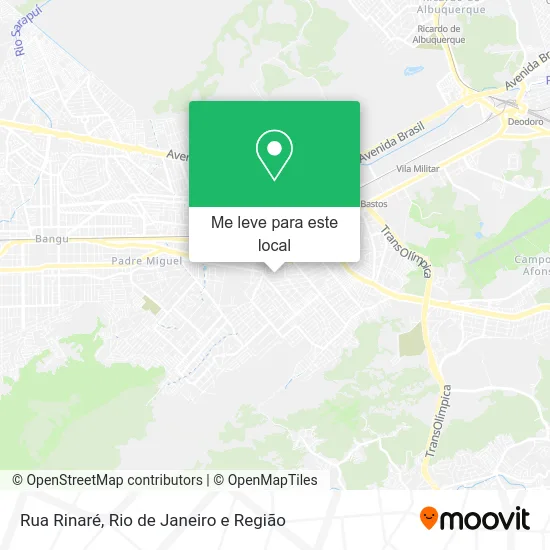 Rua Rinaré mapa