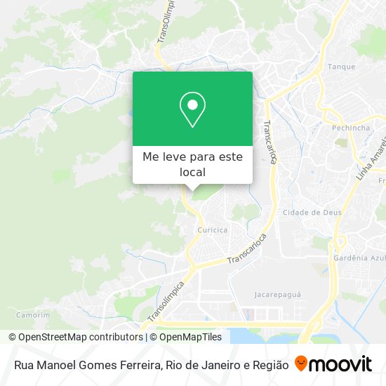 Rua Manoel Gomes Ferreira mapa