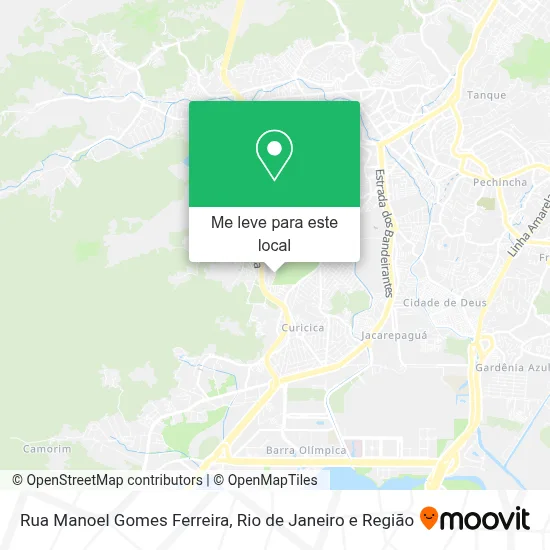 Rua Manoel Gomes Ferreira mapa