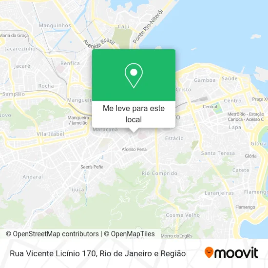 Rua Vicente Licínio 170 mapa