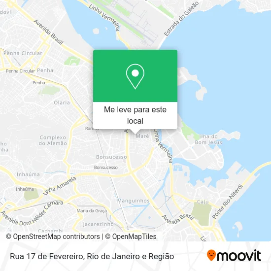 Rua 17 de Fevereiro mapa