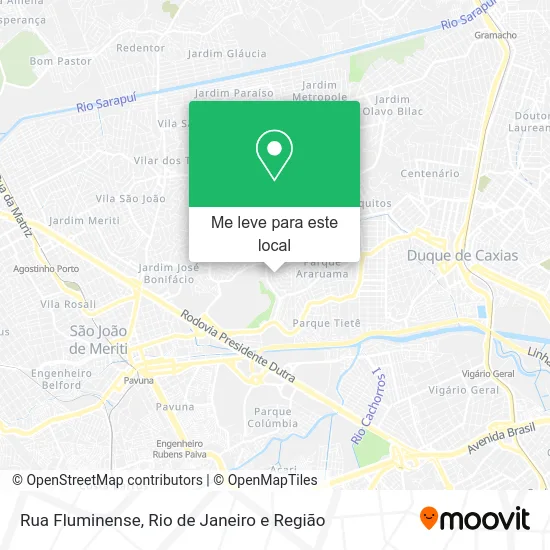 Rua Fluminense mapa