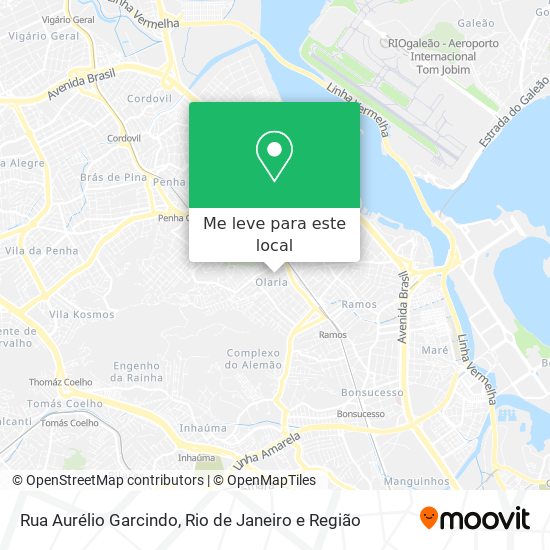 Rua Aurélio Garcindo mapa