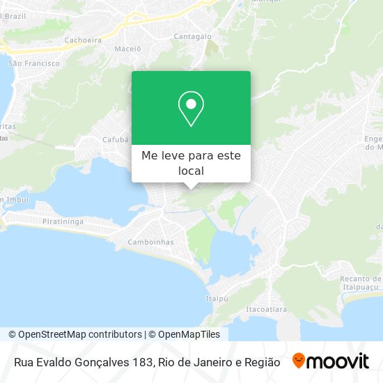 Rua Evaldo Gonçalves 183 mapa