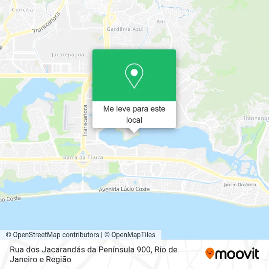 Rua dos Jacarandás da Península 900 mapa