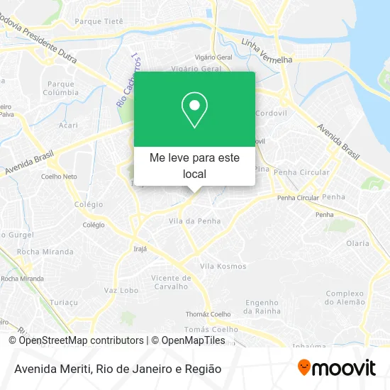Avenida Meriti mapa