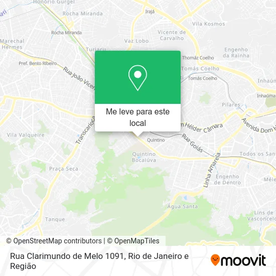 Rua Clarimundo de Melo 1091 mapa
