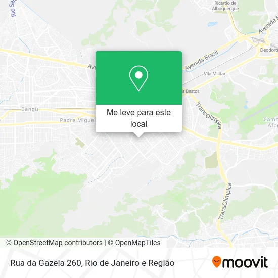 Rua da Gazela 260 mapa