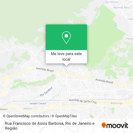Rua Francisco de Assis Barbosa mapa