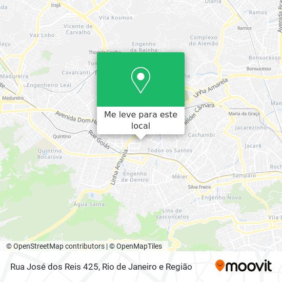Rua José dos Reis 425 mapa