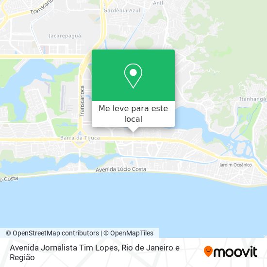 Avenida Jornalista Tim Lopes mapa