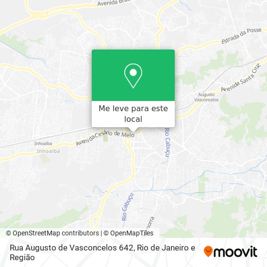 Rua Augusto de Vasconcelos 642 mapa