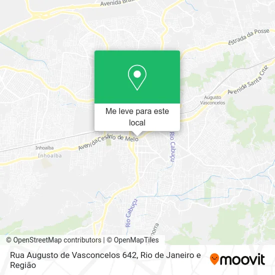 Rua Augusto de Vasconcelos 642 mapa