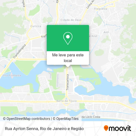 Rua Ayrton Senna mapa