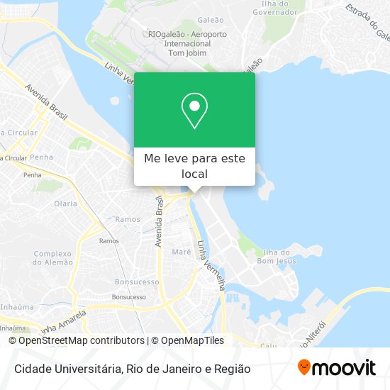 Cidade Universitária mapa