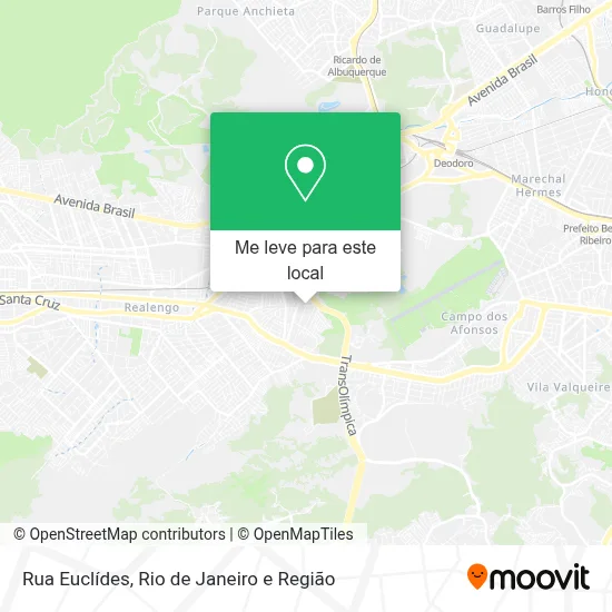 Rua Euclídes mapa