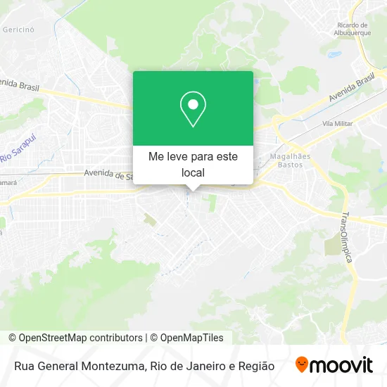Rua General Montezuma mapa