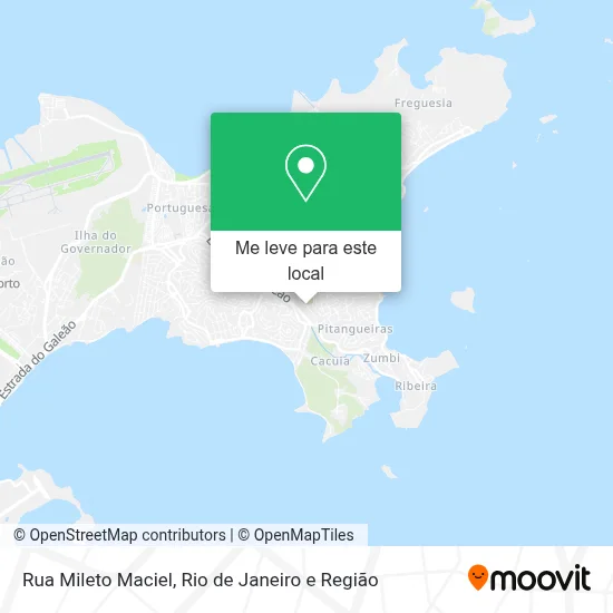 Rua Mileto Maciel mapa