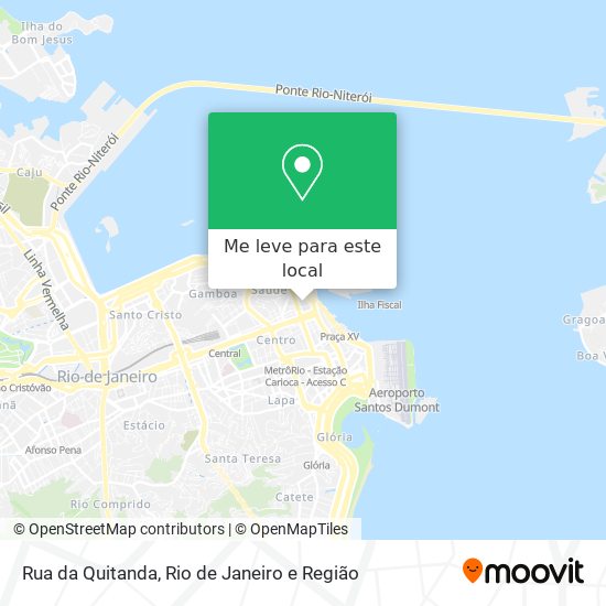 Rua da Quitanda mapa