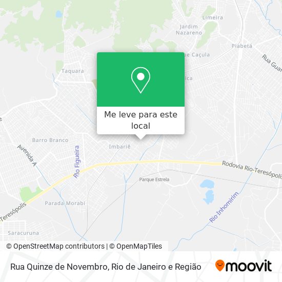 Rua Quinze de Novembro mapa