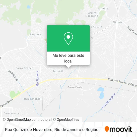 Rua Quinze de Novembro mapa