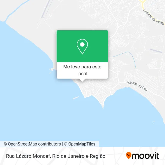 Rua Lázaro Moncef mapa
