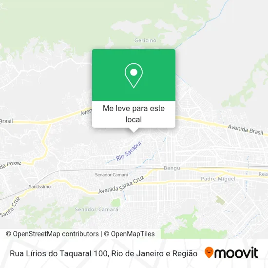 Rua Lírios do Taquaral 100 mapa
