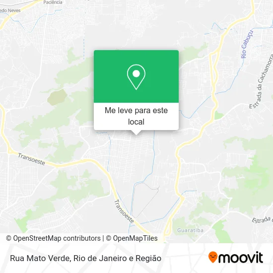 Rua Mato Verde mapa